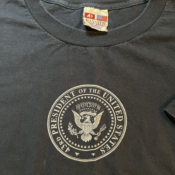 43rd President of the USA George W. Bush T Shirt made in USA Bayside Size 2XL - Picture 2 of 8